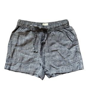 NWOT C&C California Chambray High Waisted Linen Shorts Size XS